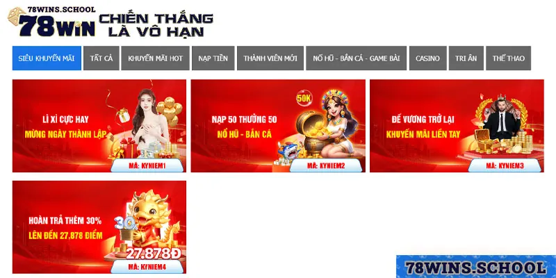 Kênh giải trí 78win cung cấp các sự kiện hot mỗi ngày Kênh giải trí 78win cung cấp các sự kiện hot mỗi ngày